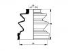 Faltenbalg, Antriebswelle CV Boot:39741-03P25