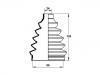 Faltenbalg, Antriebswelle CV Boot:39241-BM725