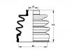 Faltenbalg, Antriebswelle CV Boot:44333-SP0-014